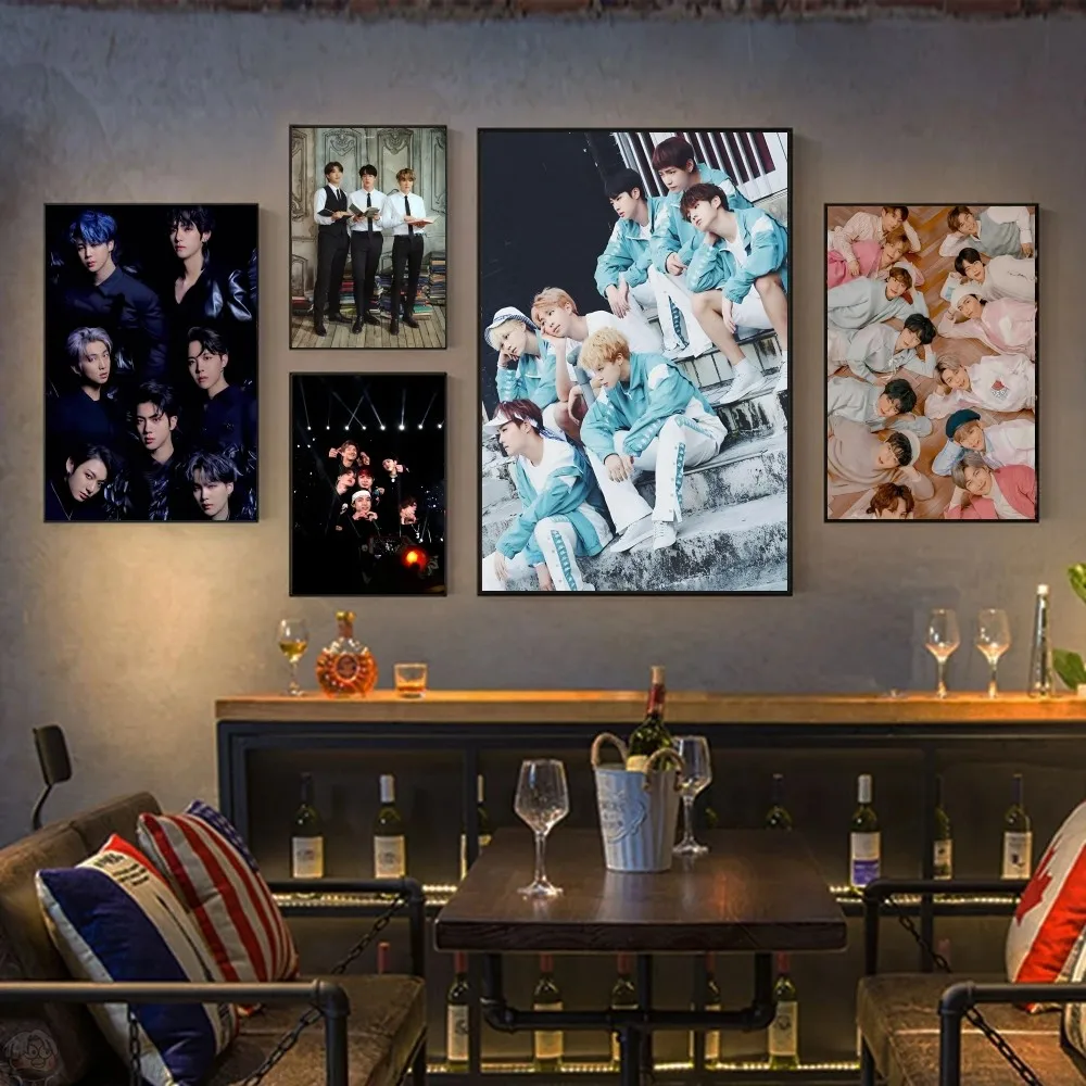 B-Bangtan Sonyeondan Poster HD Posters Home Room Bar Cafe Decor Art Wall Painting Picture