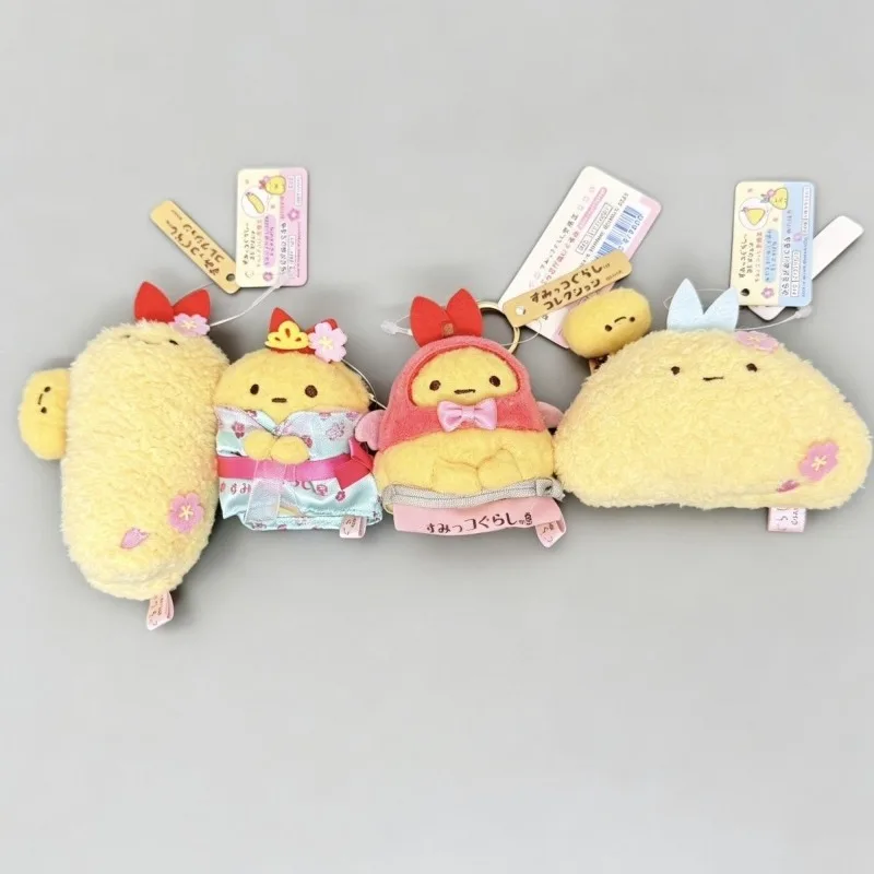 NEW Kimono Sumikko Gurashi Plush toy Pendant Japanese Fried Shrimp baguette Mascot Stuffed Doll Anime Backpack Charm Ornament