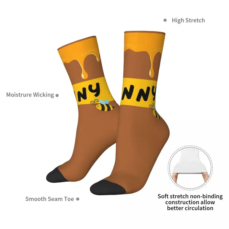 Y2K Winnie The Pooh Hunny Pot Harajuku Super Soft Stockings All Season Long Socks Accessories For Man'S Woman'S Gifts