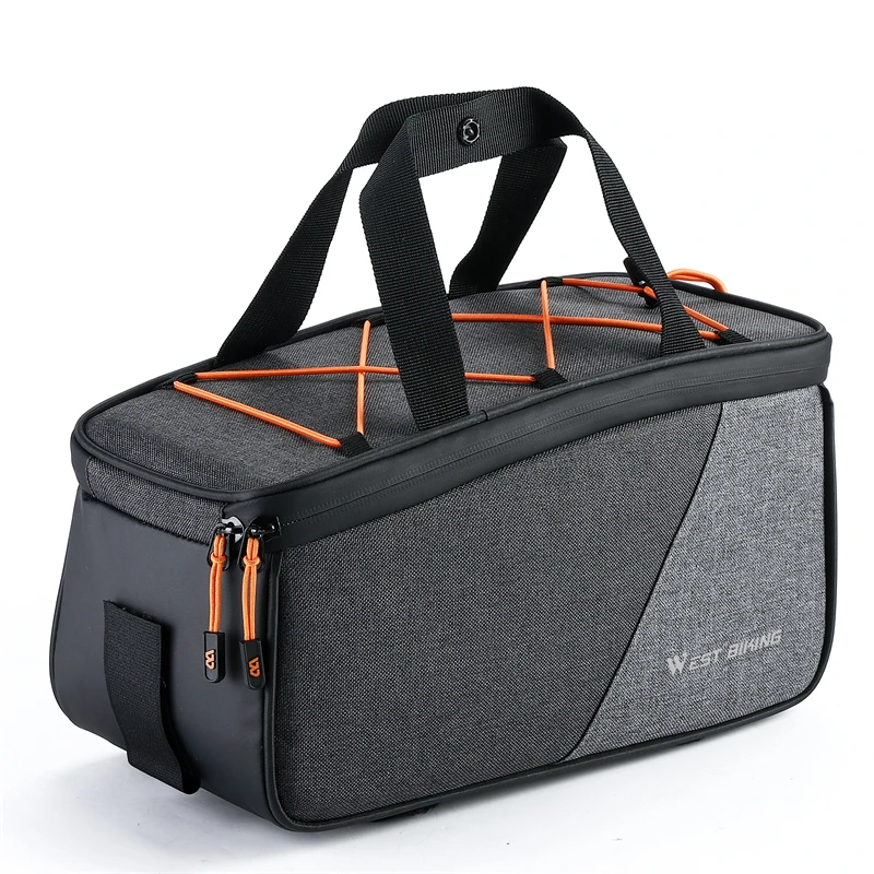 AliExpress West Biking WEST BIKING Bicycle Rear Rack Bag 6L PVC Carrier Tail Bag With String Bag Storage Drawstring Trunk Bag Cycling Travel Hand Bag