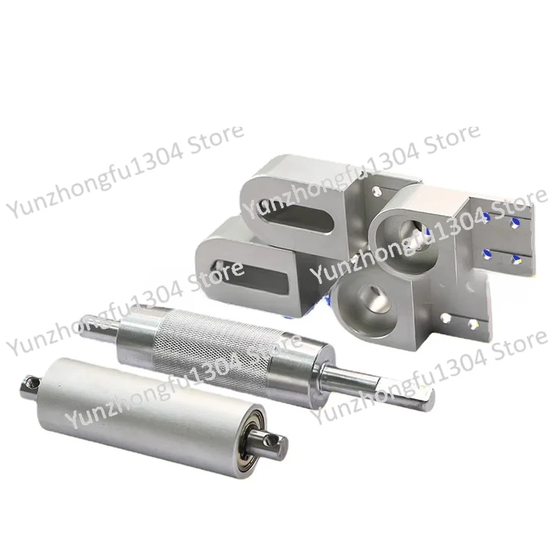 Complete set of conveyor accessories,  master and slave power rollers, 2040CNC aluminum seat