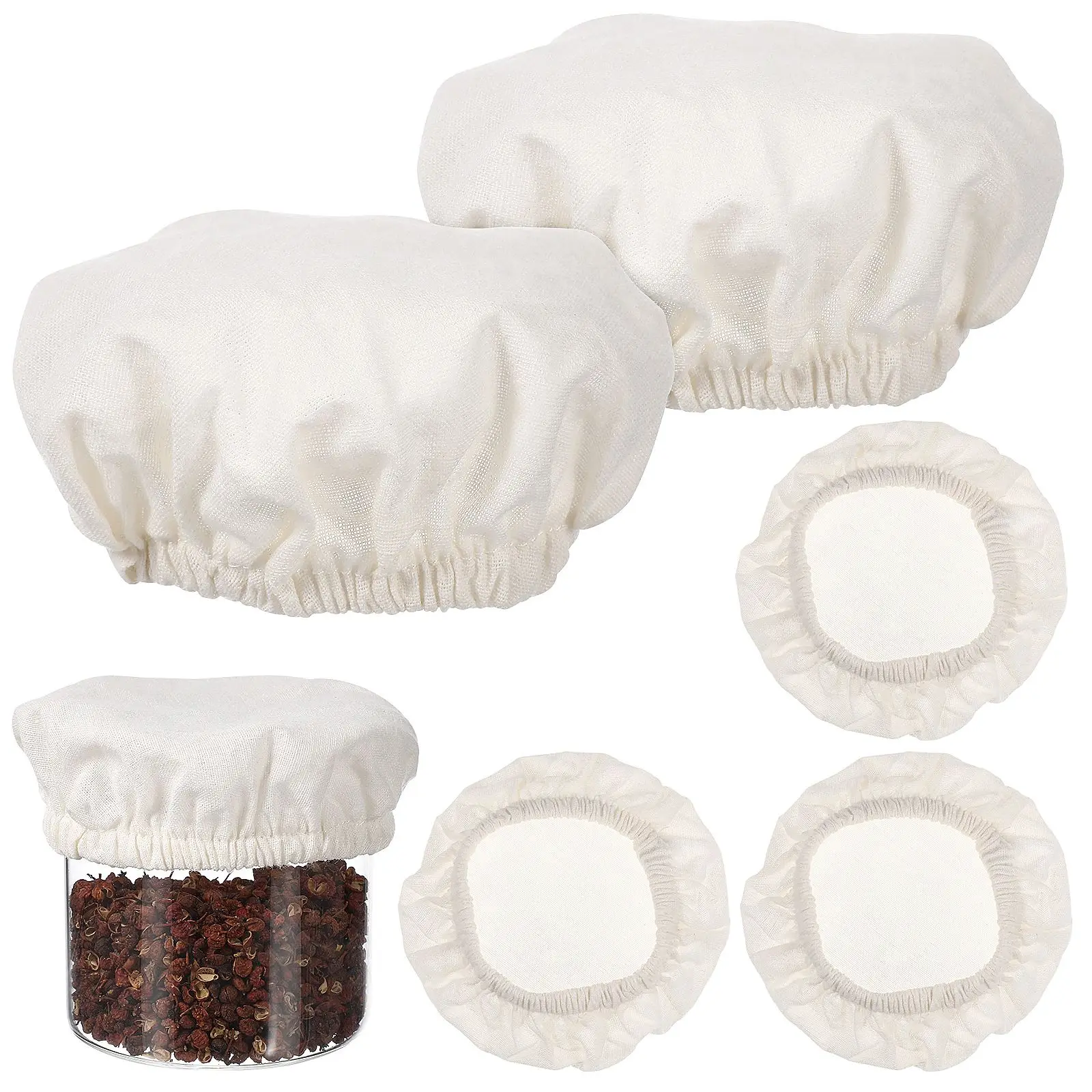 

5 шт. Тканевые крышки для банок для брожения