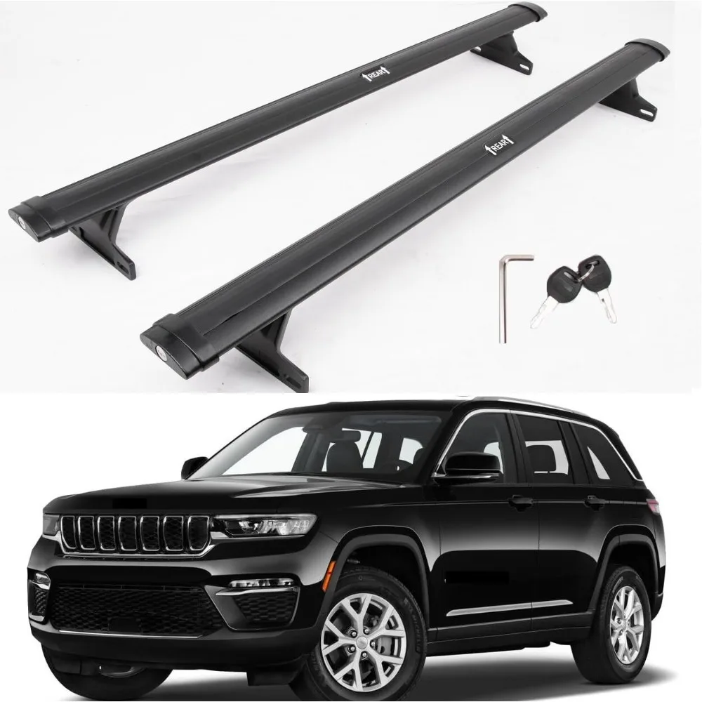 Enhance the car's luggage carrying capacity,Upgraded for Jeep Grand Cherokee L 2021-2025 Roof Rack Rail Cross bar luggage