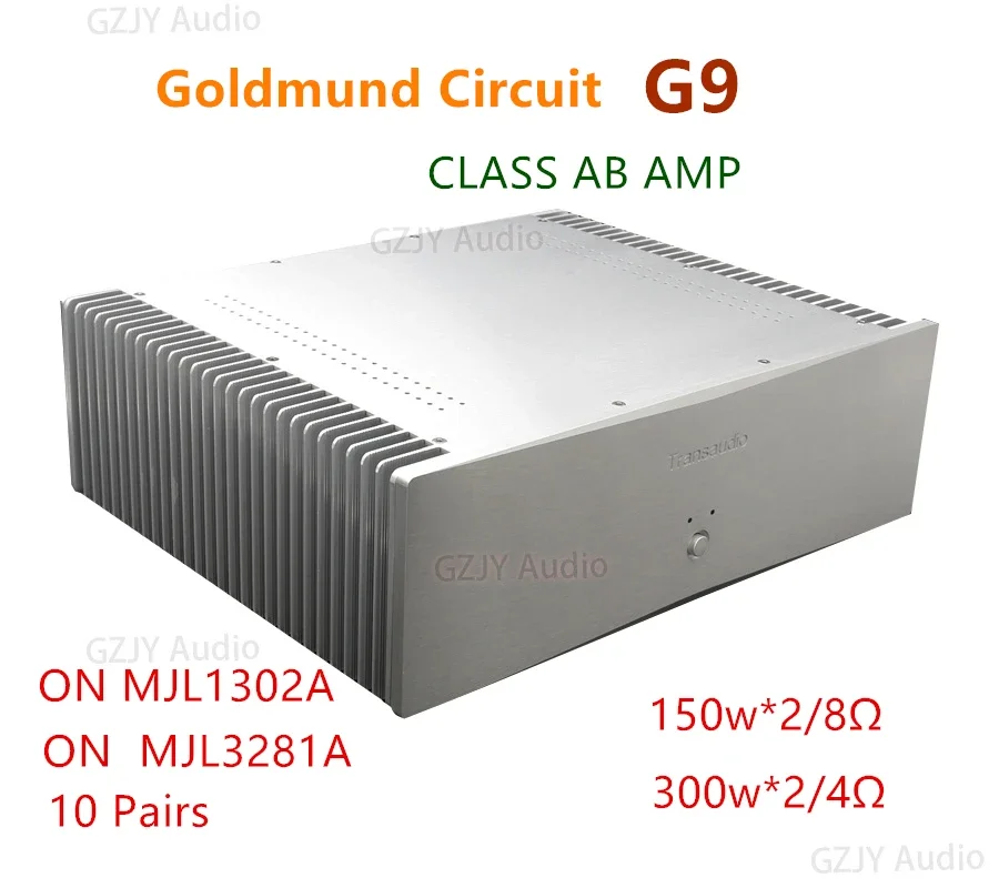 

GOLDMAND Circuit HiFi Dual Channel Post Power Amplifier G9.With Single ended Balance 2 inputs 160W*2/8Ω 320W*2/4Ω