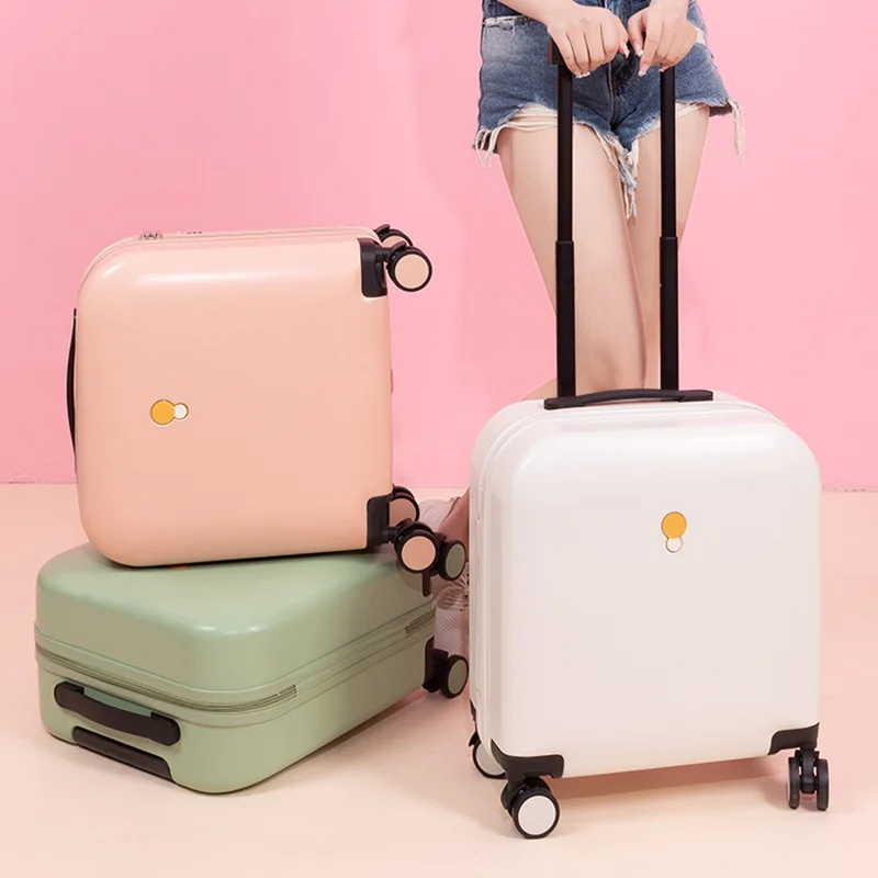 18 inch Large Capacity Portable Storage Bag Bagagem Trolley Case para Feminino Travel Box Waterproof Zipper Lock Boarding Suitcase