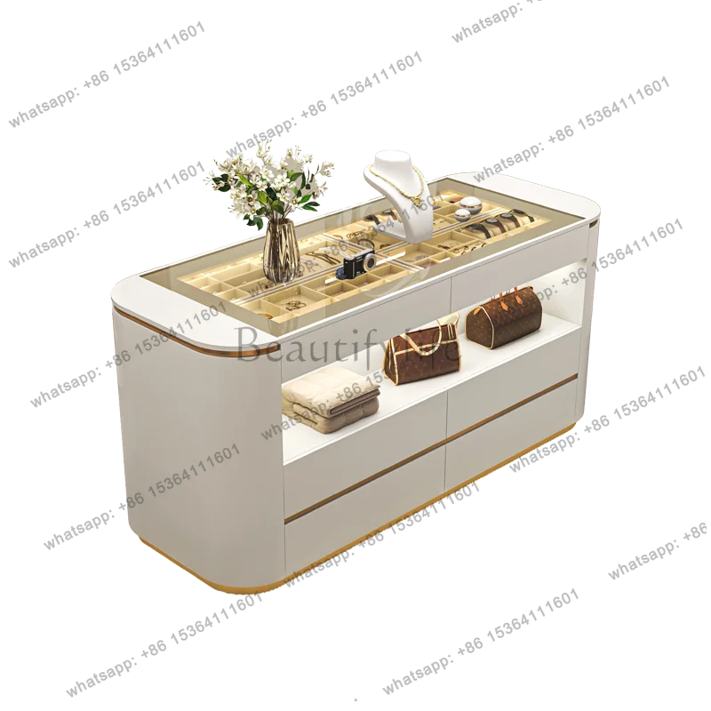 

New jewelry display cabinet household floor jewelry jewelry storage cabinet