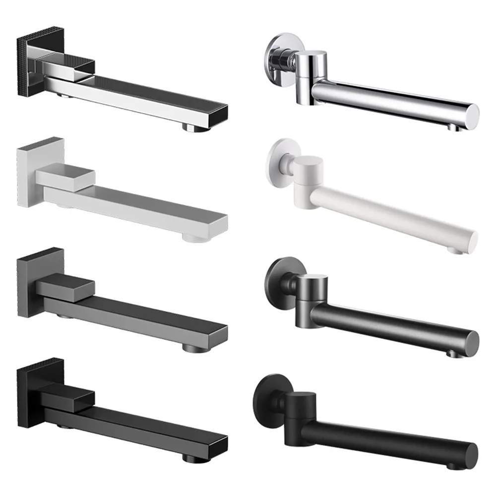 

Полностью медная вращающаяся скрытая настенная насадка для душа, нижняя насадка для раковины, смеситель для ванны, аксессуары, L24321