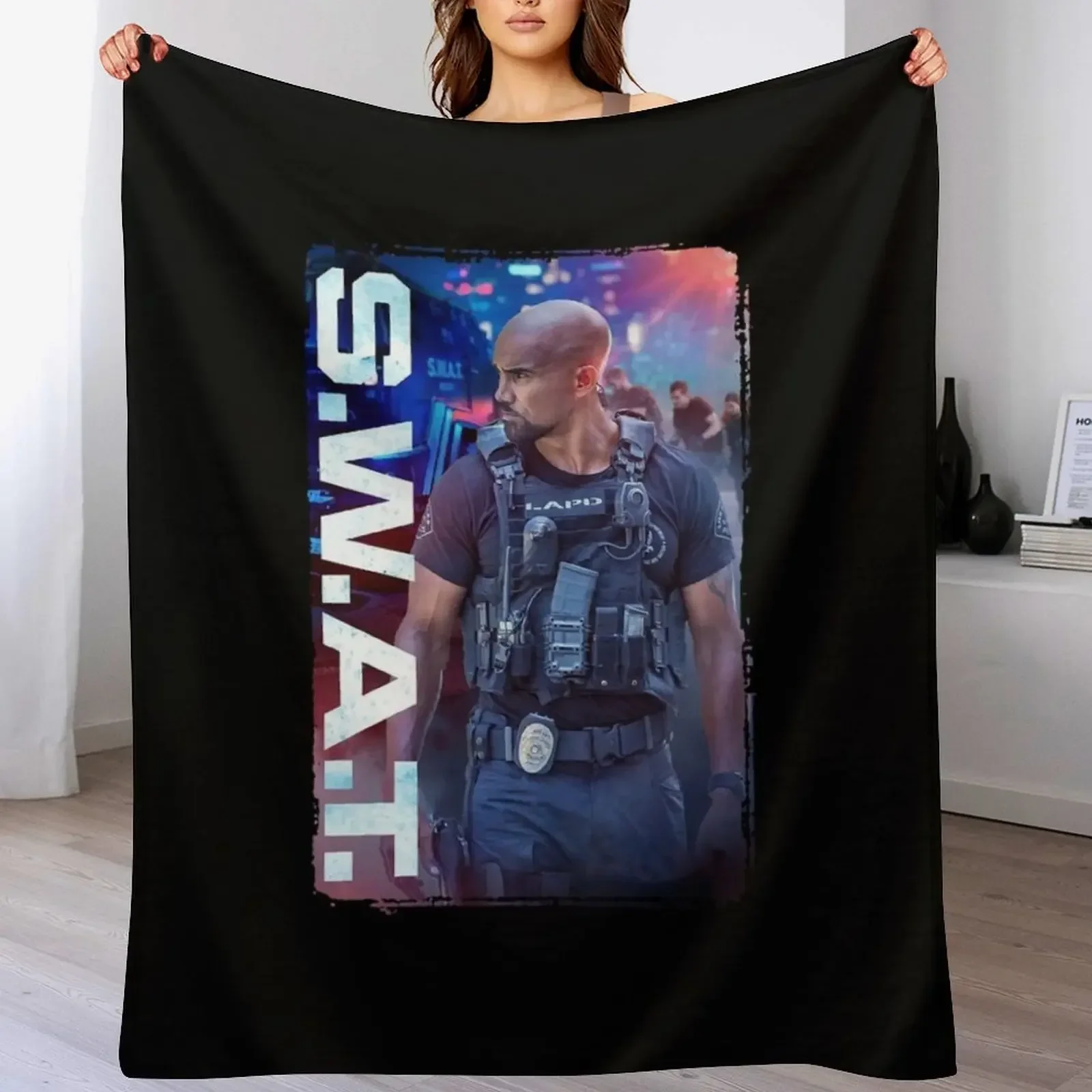 Gifts For Men Shemar Moore Cool Graphic Gift Throw Blanket warm winter Luxury Designer Blankets