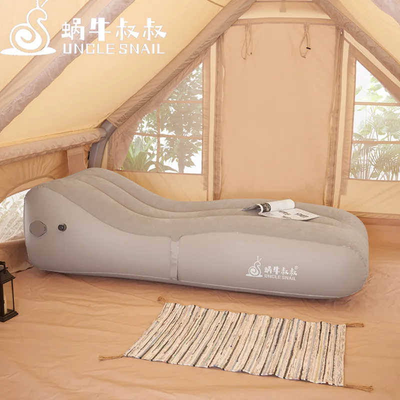 Uncle Snail Portable Inflatable Sofa Bed Automatic Air Mattress Lazy Lounger Chair for Office Nap Outdoor Camping Sleeping Pad