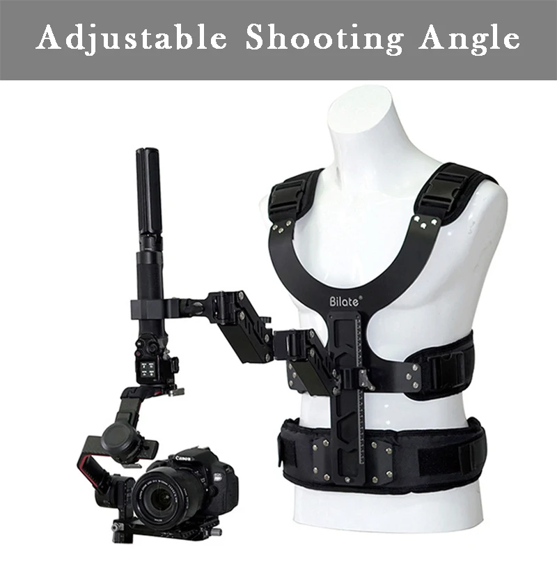 Bilate Shock Absorbing Stabilizer Arm & Vest for DJI RS2 RS3 RS4/Pro ZHIYUN Crane 2S 3S Feiyu Scorp DSLR Camera Gimbal Kit
