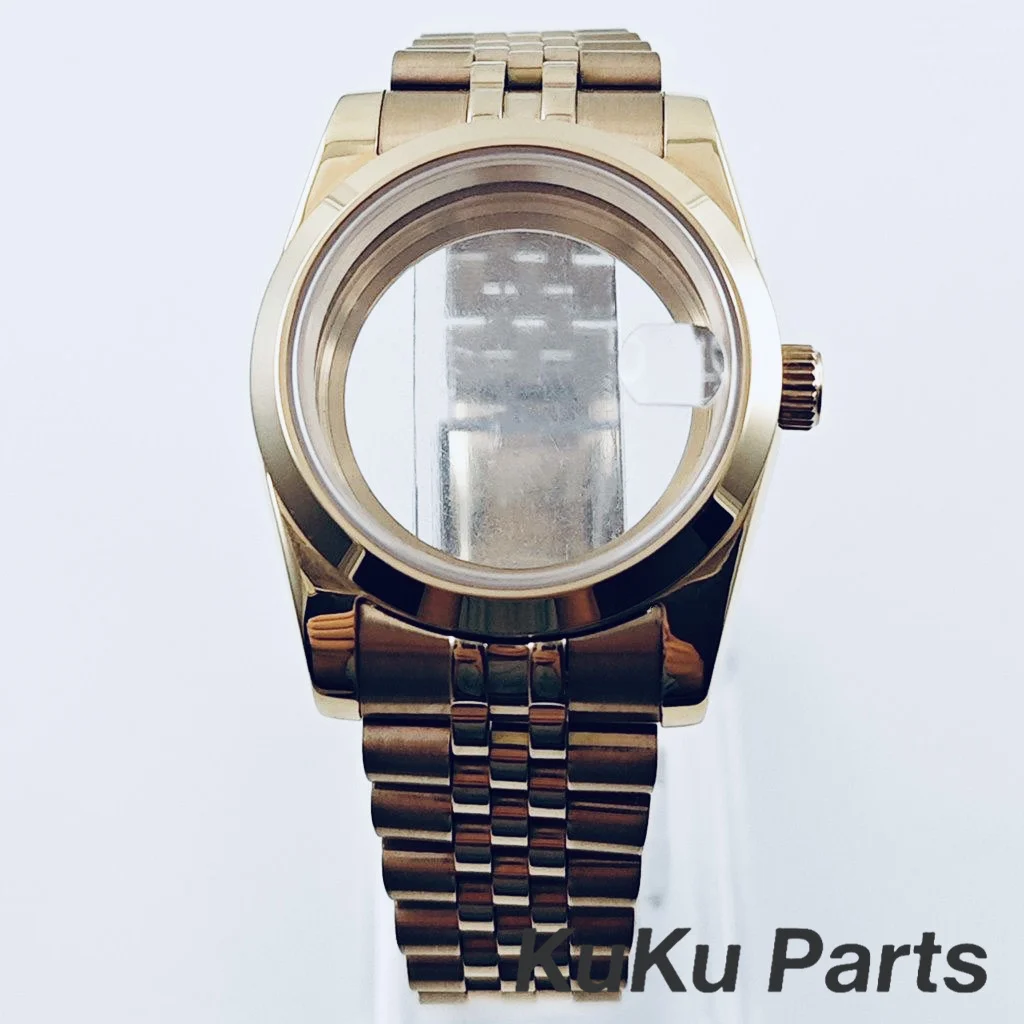 

Корпус часов с сапфировым стеклом Plated Rose NH35 36 мм/40 мм для механизмов NH34, NH35, NH36, NH38, ETA2824, циферблат 28,5 мм, браслет с раздвижной застежкой.