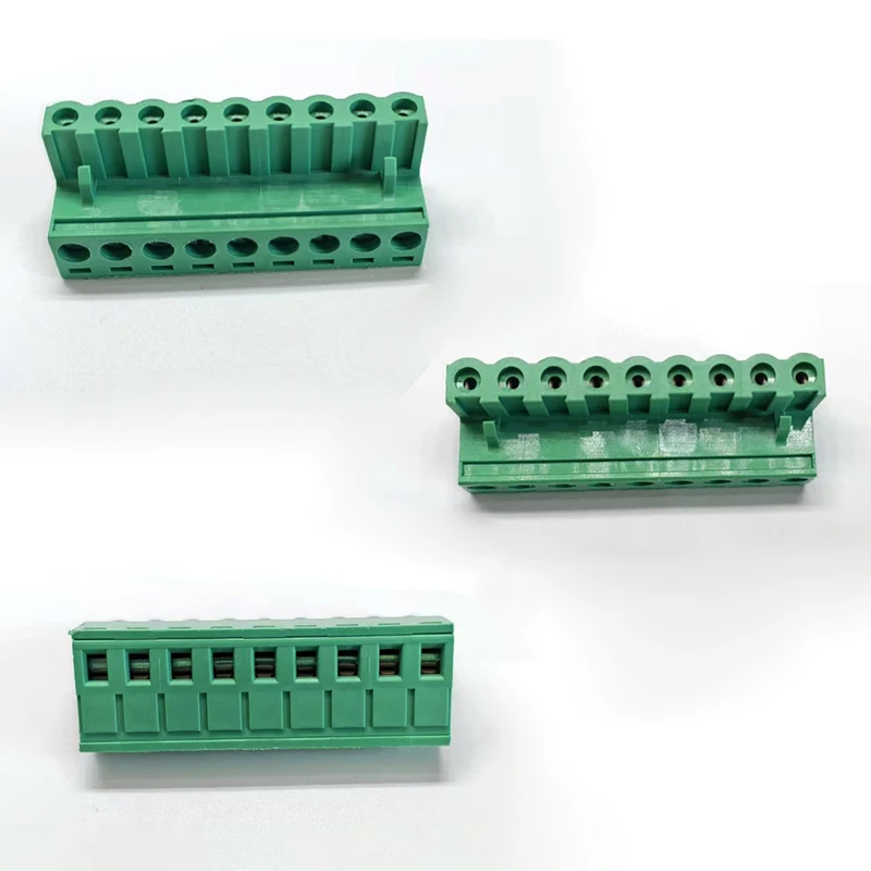 1PC 5.08mm 2EDG 2/3/4/5/6/7/8/9Pin PCB Screw Terminal Block Wire Connector 5.08mm Pitch 300V10A Straight Pin/bent needle Plug-in - Image 4
