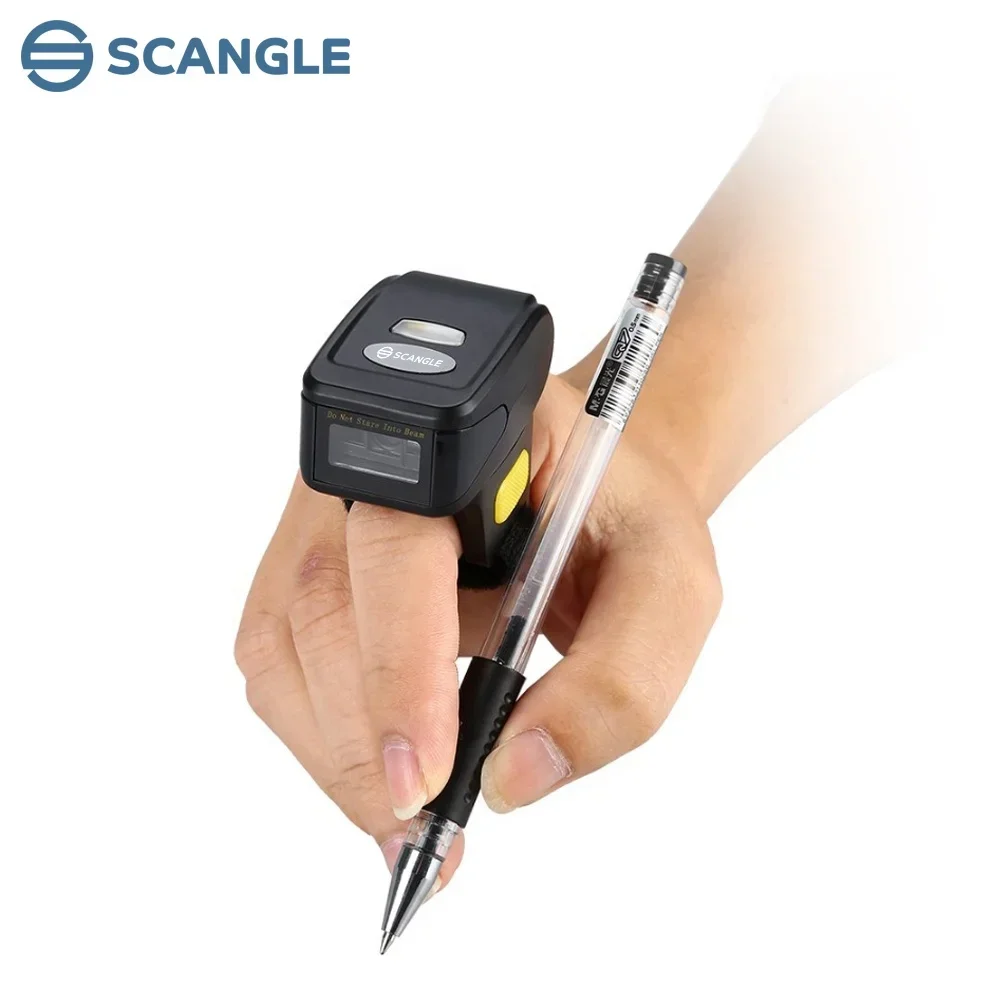 NEW High quality wireless finger ring barcode reader QR code scanner works with smart phone/PC/PDAs