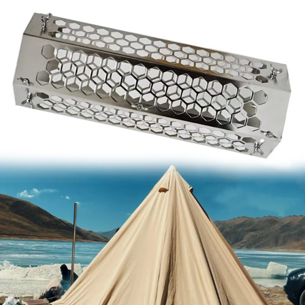 

Camping Silver Fireproof Pipe Socket Approx. 40*12*12cm Chimneys Of 5cm-10cm Easy To Install And Remove Removable Design