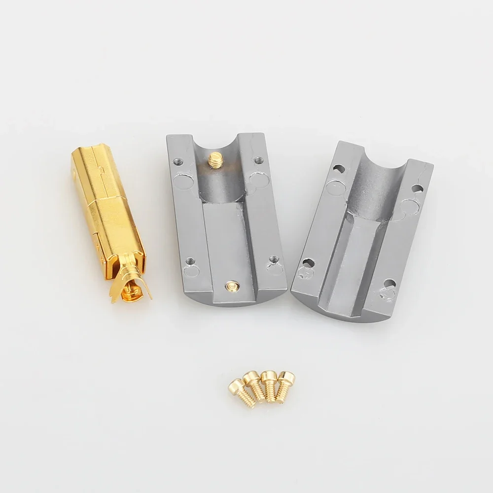 Viborg HI-END 24K مطلية بالذهب USB 2.0 a إلى B موصل عالي الجودة لتقوم بها بنفسك كابل USB Hi-Fi لنقل الصوت والبيانات