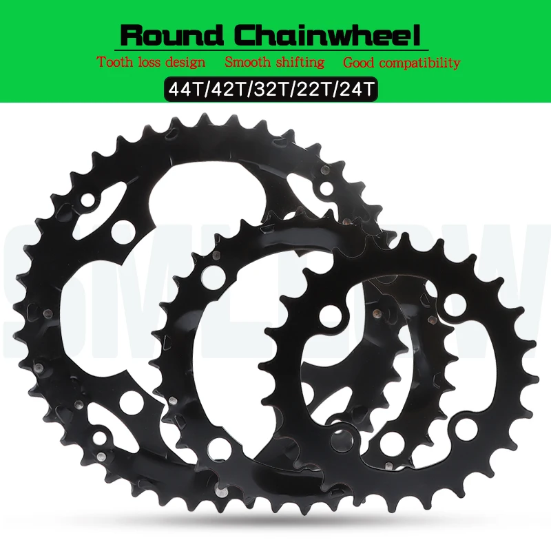 

Mountain Bike Bicycle ChainWheel Crankset Tooth Plate 22T 24T 32T 42T 44T Cycling Steel Ultralight Crank Chainwheel Accessories