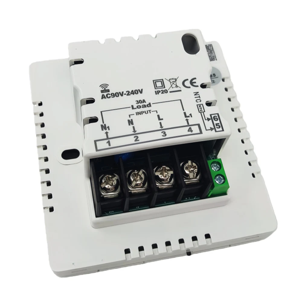 AC95 ~ 240V Smart Tuya WiFi Elektrischer 30A Fußbodenheizungsthermostat Temperaturregler mit externer Sensorsonde – Detail 13