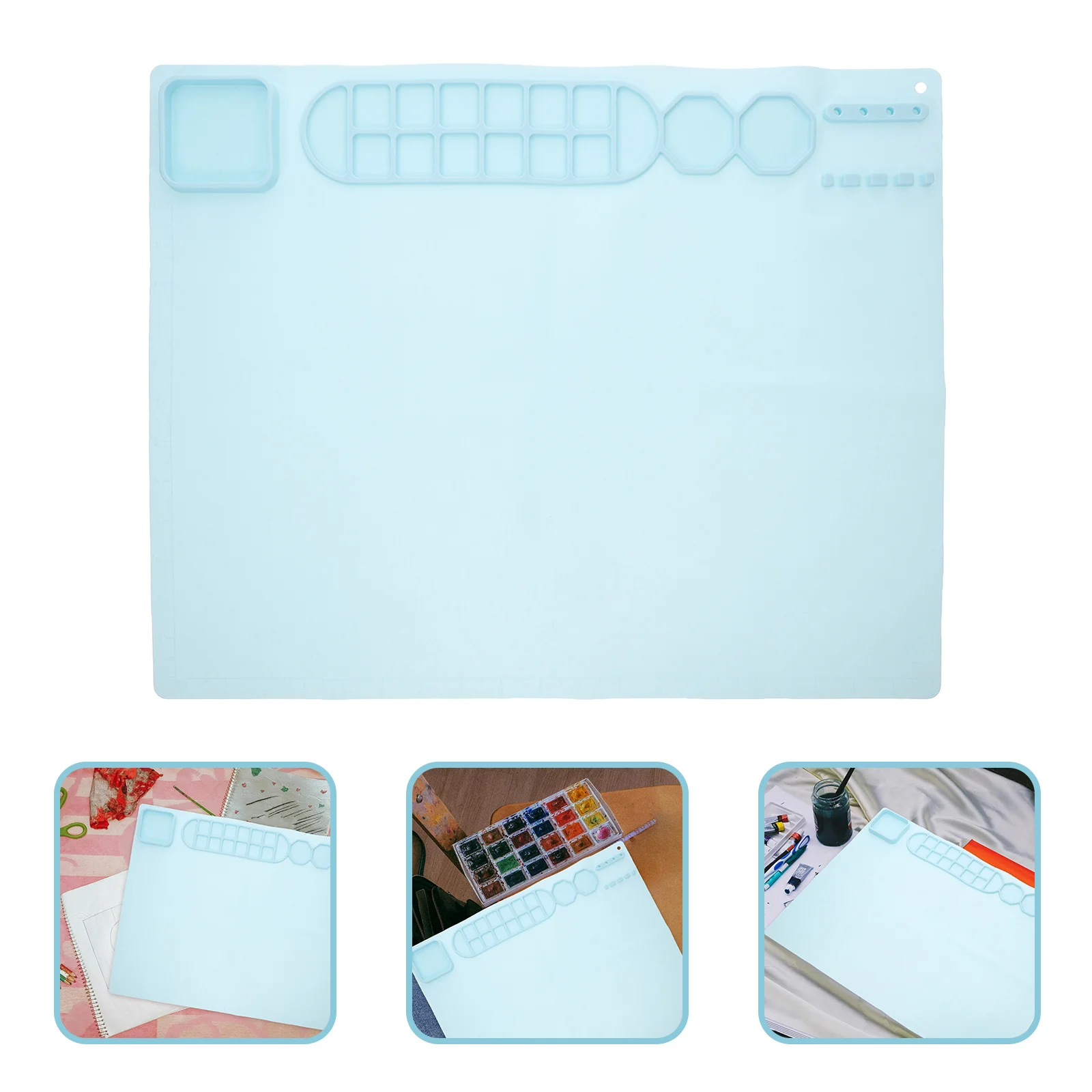 

Silicone Painting Mat for Kids Non-Slip Waterproof Craft Silicone Sheet Reusable Drawing Pad for DIY Projects Reusable Craft Mat