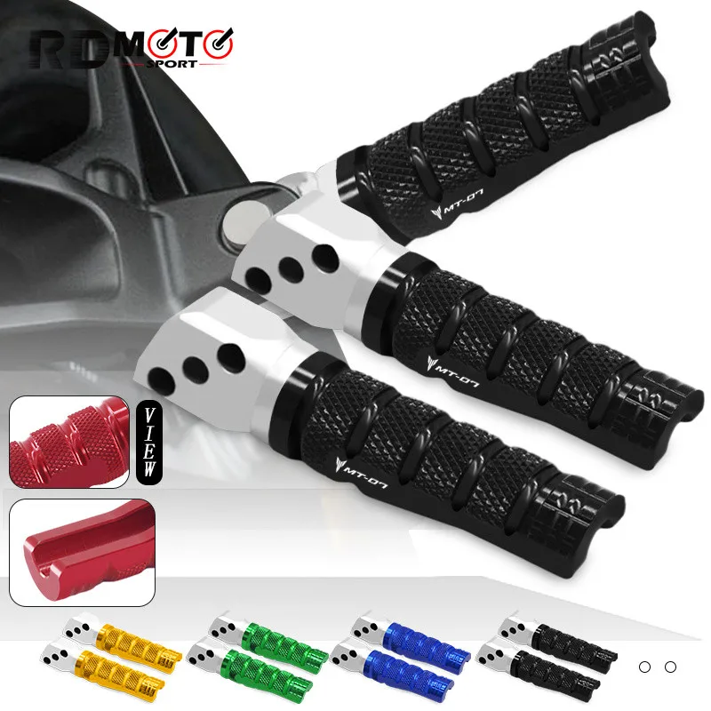 

mt07 Motorcycle Accessories Rear Passenger Foot Peg Rear Footrests Pedals For YAMAHA MT-07 2014-2020 2021 2022 2023