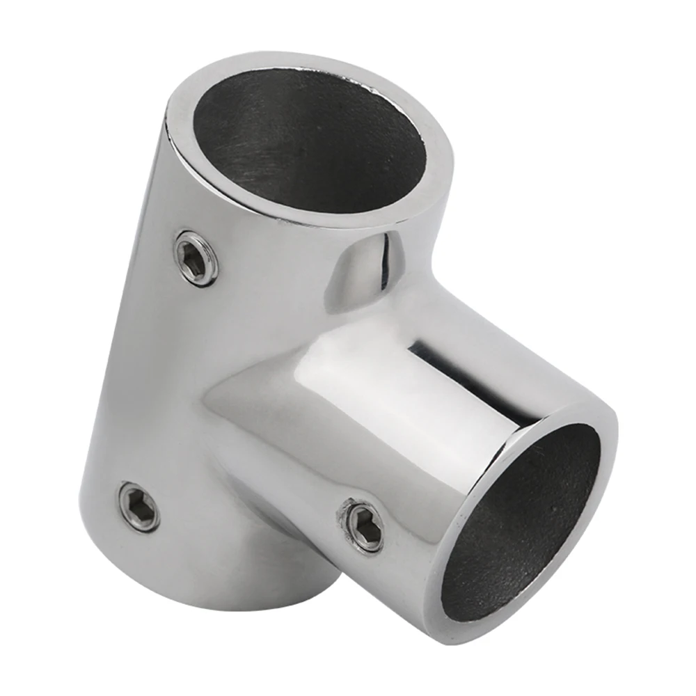 22/25/30/32 مللي متر 90 درجة أنبوب موصل الأنابيب قارب 316 درابزين من الفولاذ المقاوم للصدأ المحملة البحرية 3-way درابزين تركيبات الأجهزة البحرية #6