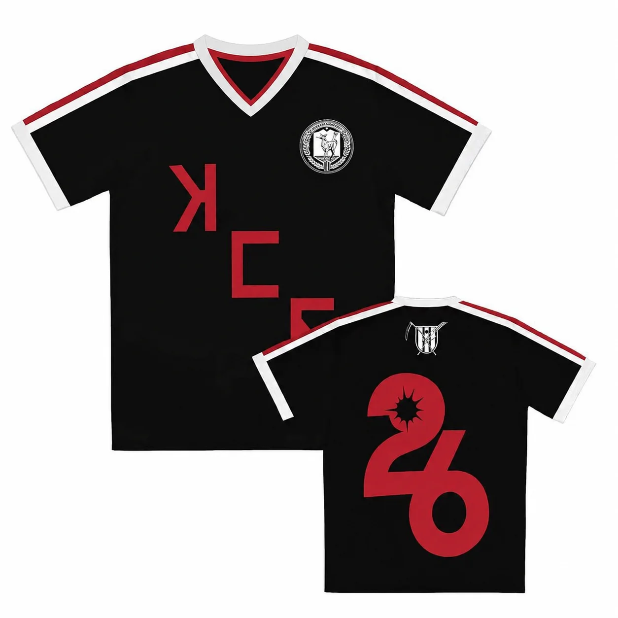 The Black Parade Tour Fußballtrikot T-Shirt My Chemical Romance Grafik Kurzarm Unisex Streetwear Mode-T-Shirts für Männer – Detail 3
