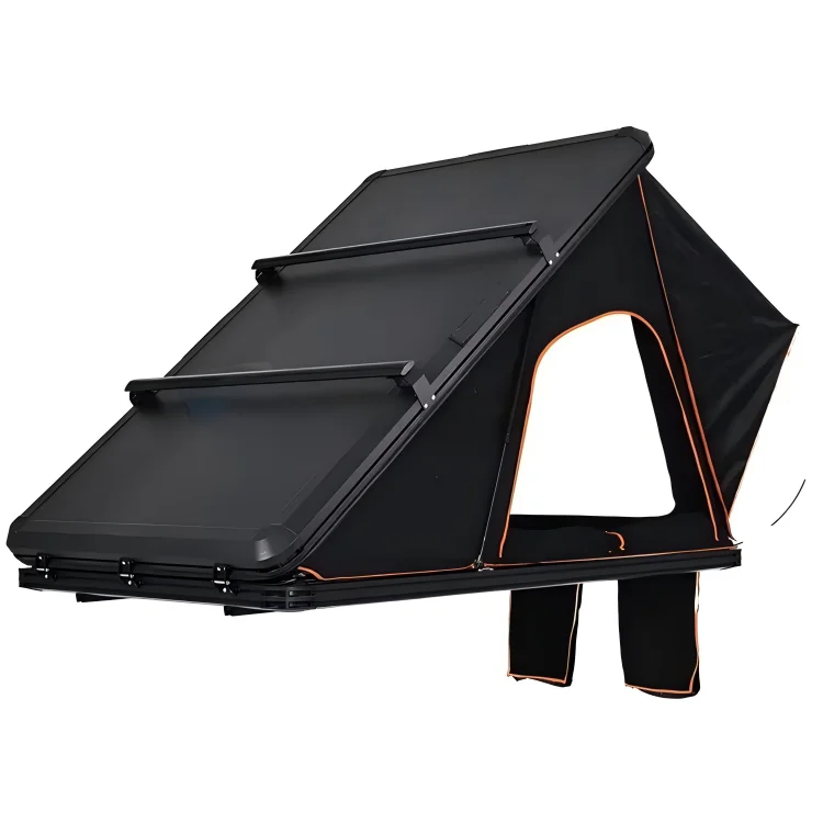 Dream Car Hydraulic Mounted Aluminum Alloy Roof Top Tent Cargo Luggage Carrier Roof Rack LED Strip Light 4WD 4x4 SUV Four-season