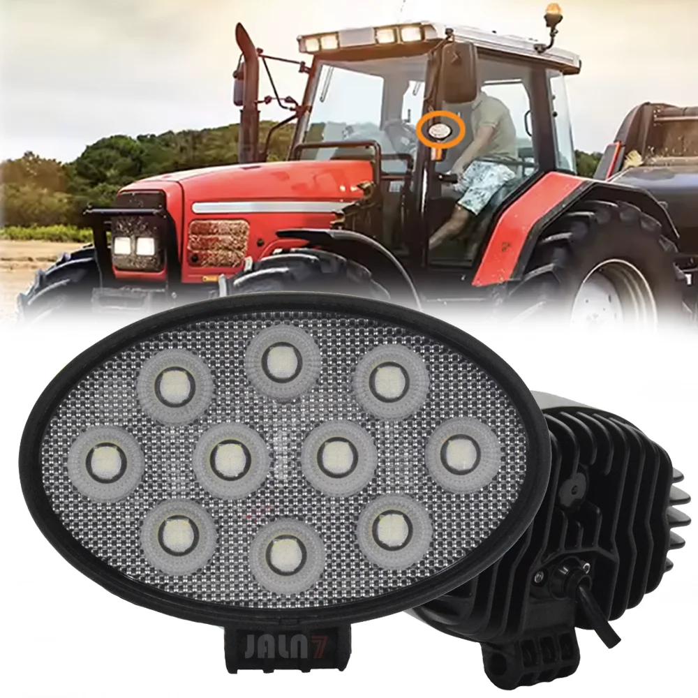 JALN7 Oval LED Floodlight Tractor 60W Work Light Versatile Heavy Duty Lamp Lorry Offroad off road use