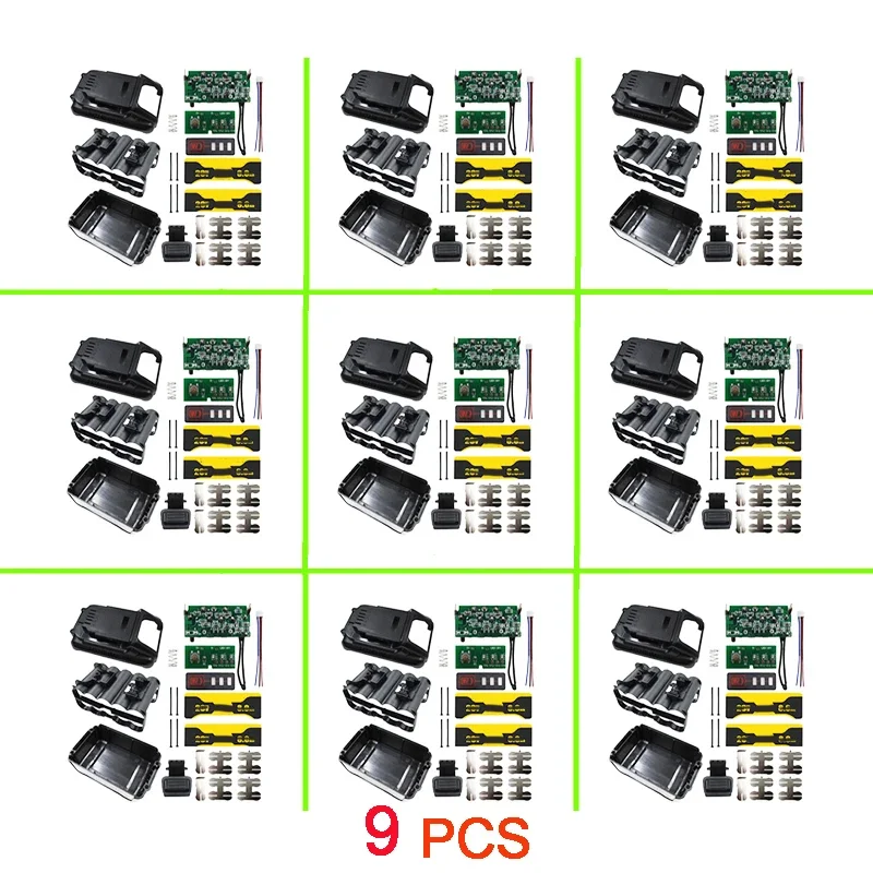 Circuit Board Caixa de Plástico para Dewalt Pcb Carregamento Proteção Lithium Tool Box Shell Dcb200 10*21700 18v 20v 8ah