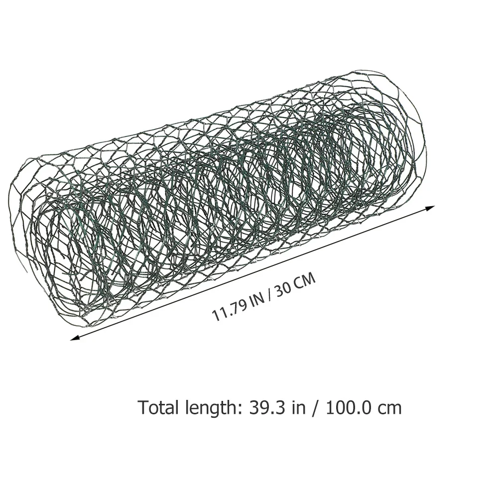 1 Roll Garden Fence Mesh Sturdy Iron Wire Netting For Poultry Enclosure Floral Arrangement Supplies Chicken Wire Netting