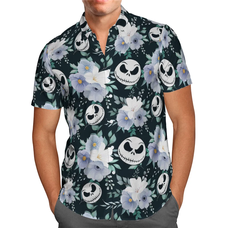 Hawaii Shirt Beach Summer Funny Cartoon Hawaiian Shirt 3D Printed Men's Shirt Women Tee hip hop shirts cosplay costume 06