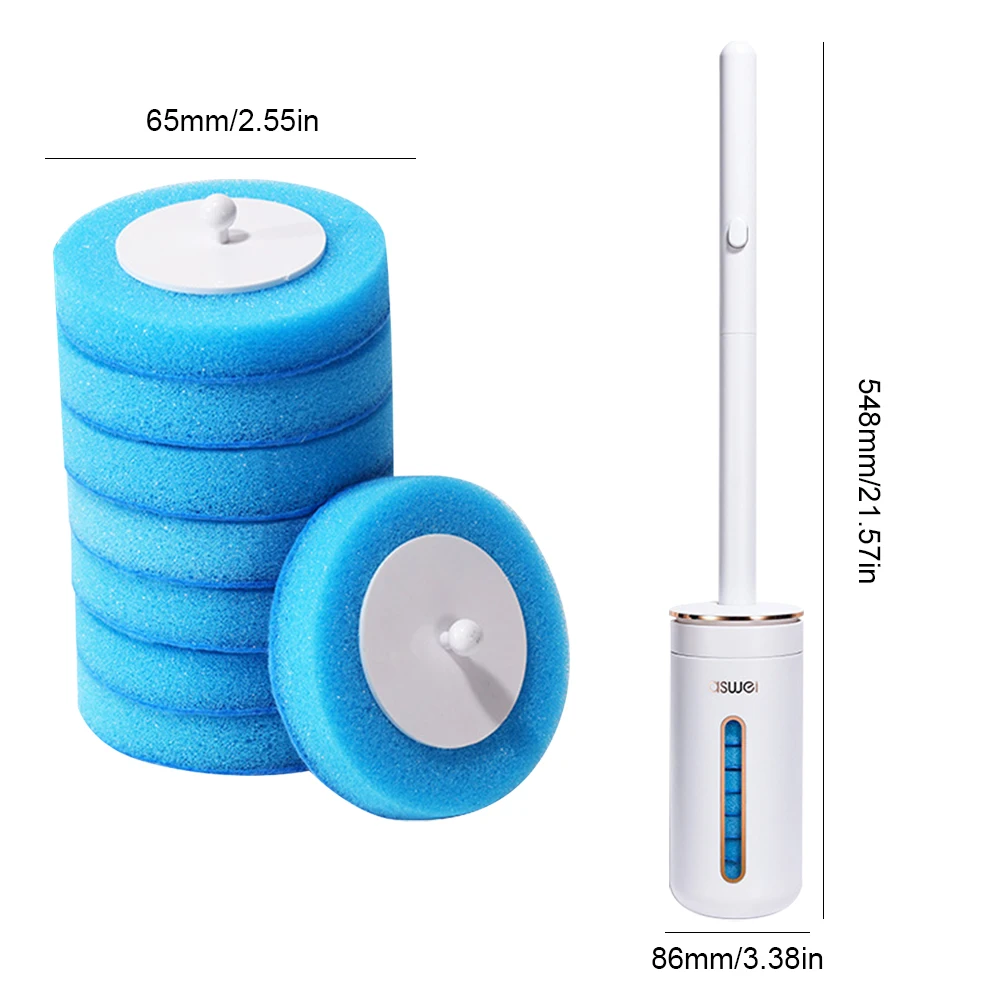 Disposable Aromatherapy Toilet Cleaner Wall-mounted Toilet Cleaner Scrubber Long Handle Ergonomics Toilet Bowl Cleaning Kit view 6