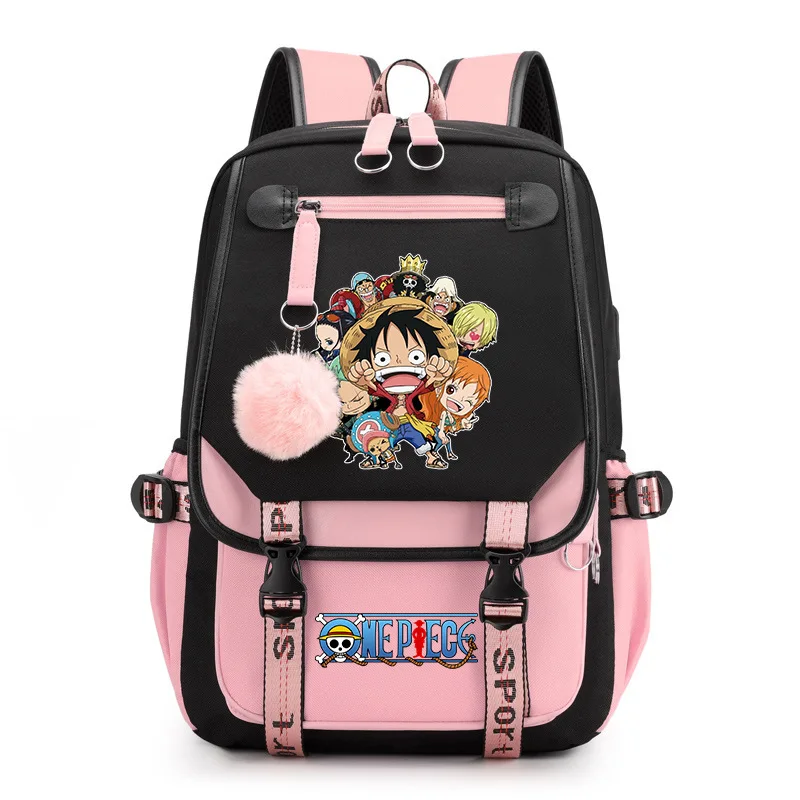 One Piece Anime Luffy Backpacks Bags Girls Kawaii Cartoon Manga Children Waterproof Bookbag SchoolBag for Kids Birthday Gifts