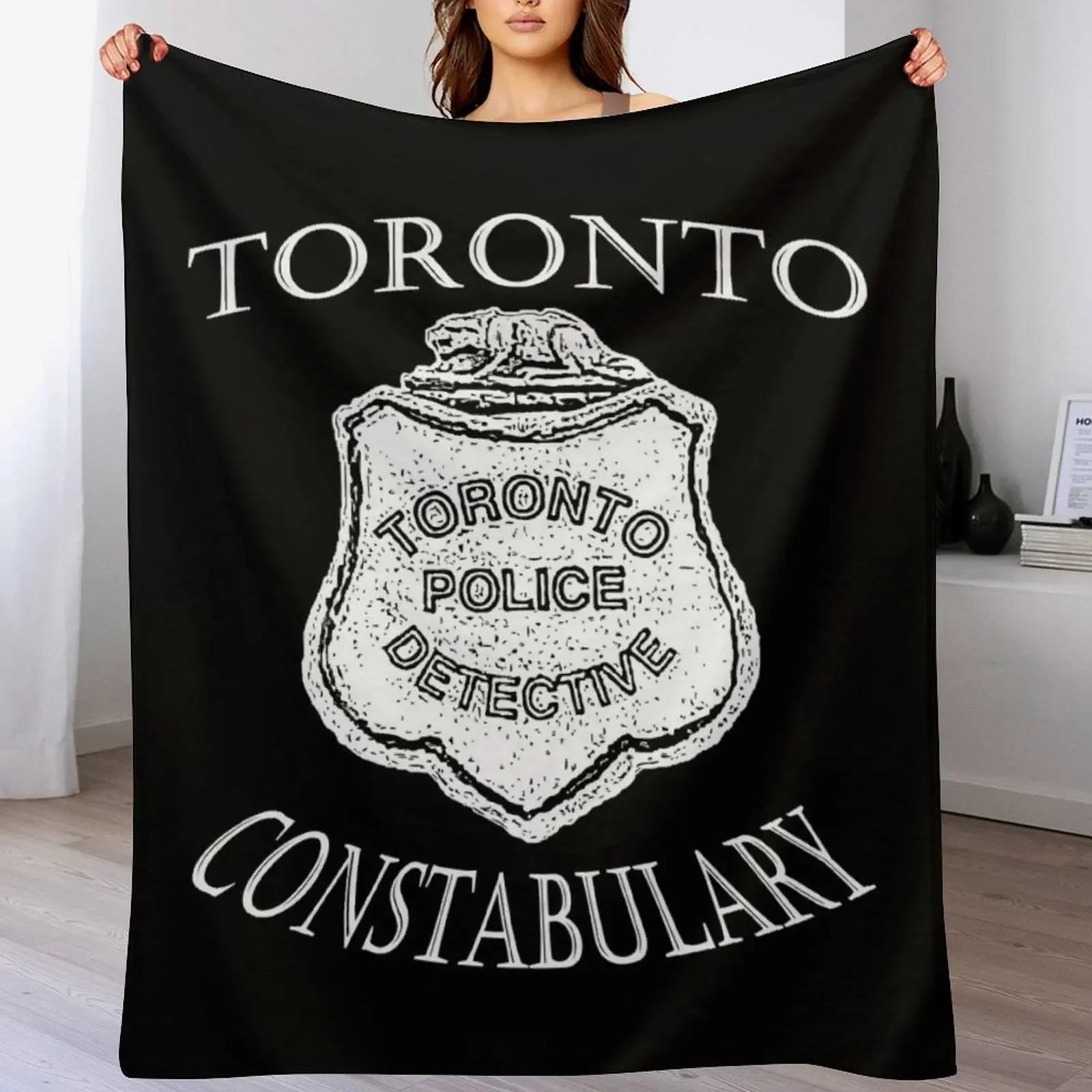 1900's Murdoch Mysteries Inspired Badge Shirt Throw Blanket Luxury Shaggy Blankets For Baby Plush Blankets