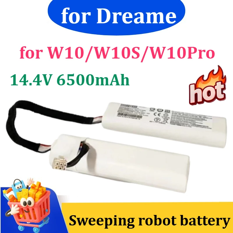

Новая перезаряжаемая батарея 14,4 В 6500 мАч для Dreame W10/W10S/W10Pro / Mi Self-Cleaning Pro STYTJ06Z