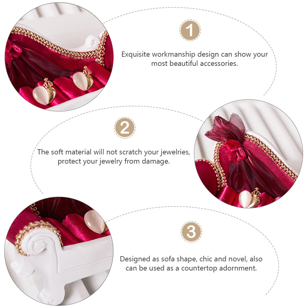 

Shape Jewelry Rack Ring Earring Display Holder Stylish Countertop Decorative Organizer for Home Ear Display Stand