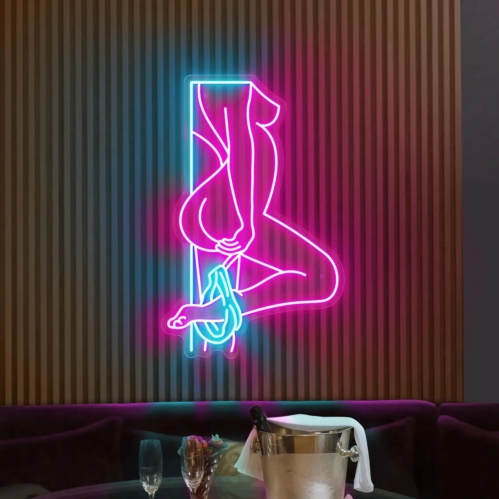 Body Neon Sign,Girl/Woman Silhouette Neon Sign, Aesthetic Line Art Neon for Bedroom Decor,Feminine Wall Gift,Business Neon Sign