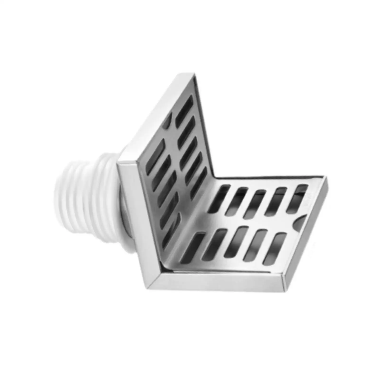 Corner Floor Drain Grid Grate for PVC Pipe for Bathroom Balcony Kitchens