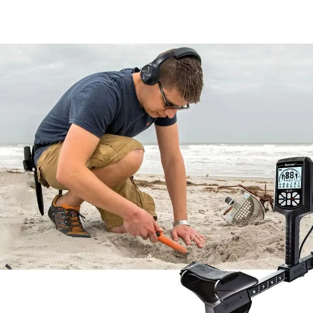 New Deep Search 5 Meters Gold Detector X37 Professional Gold Metal Detector for Treasure Hunting