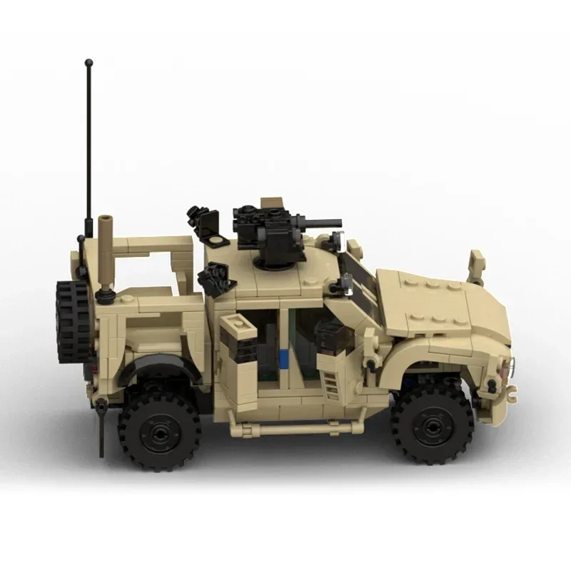 Moc-子供用の軍用車のビルディングブロック、モジュラーレンガ、軍用モデル、軍用車両、車両、技術、おもちゃ、DIYセット、ギフト、M-ATV