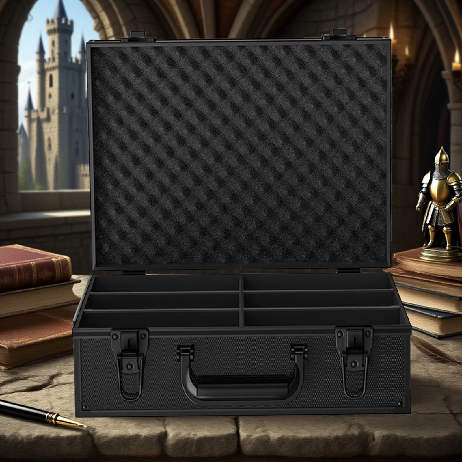 

Коробка для коллекционных карт с 6 разделителями, противоударный и пылезащитный футляр для хранения карт, для коллекций карточек