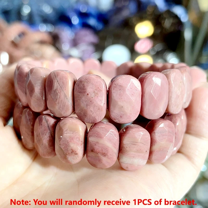 New Fashion Couple Natural Stone Cut Tiger Eye Shining Stone Fluorite Elastic Bracelet Crystal Colorful Jewelry Party Gift