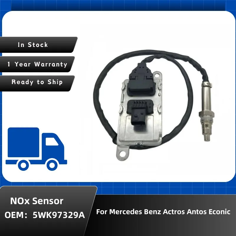 1pc NOX Sensor 5WK97329A 0101531428 24V Truck Accessories For Mercedes Benz Trcuk Actros MP4 MP5 Antos Arocs Econic