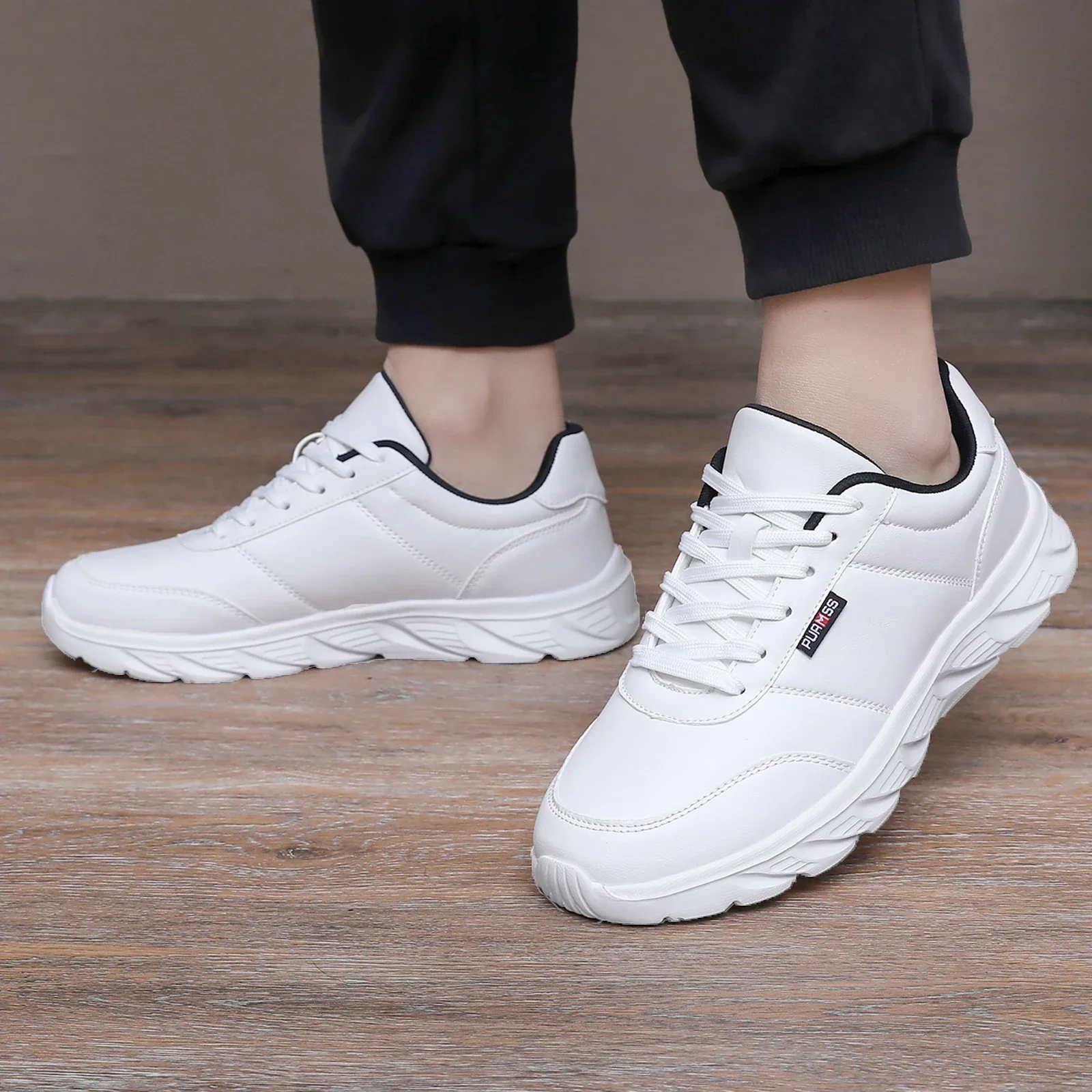 2025 männer Schuhe Frühling Herbst Wasserdichte Wanderschuhe Turnschuhe Freizeit Männlichen Leder Sport Schuhe Non-Slip Schuhe – Detail 4