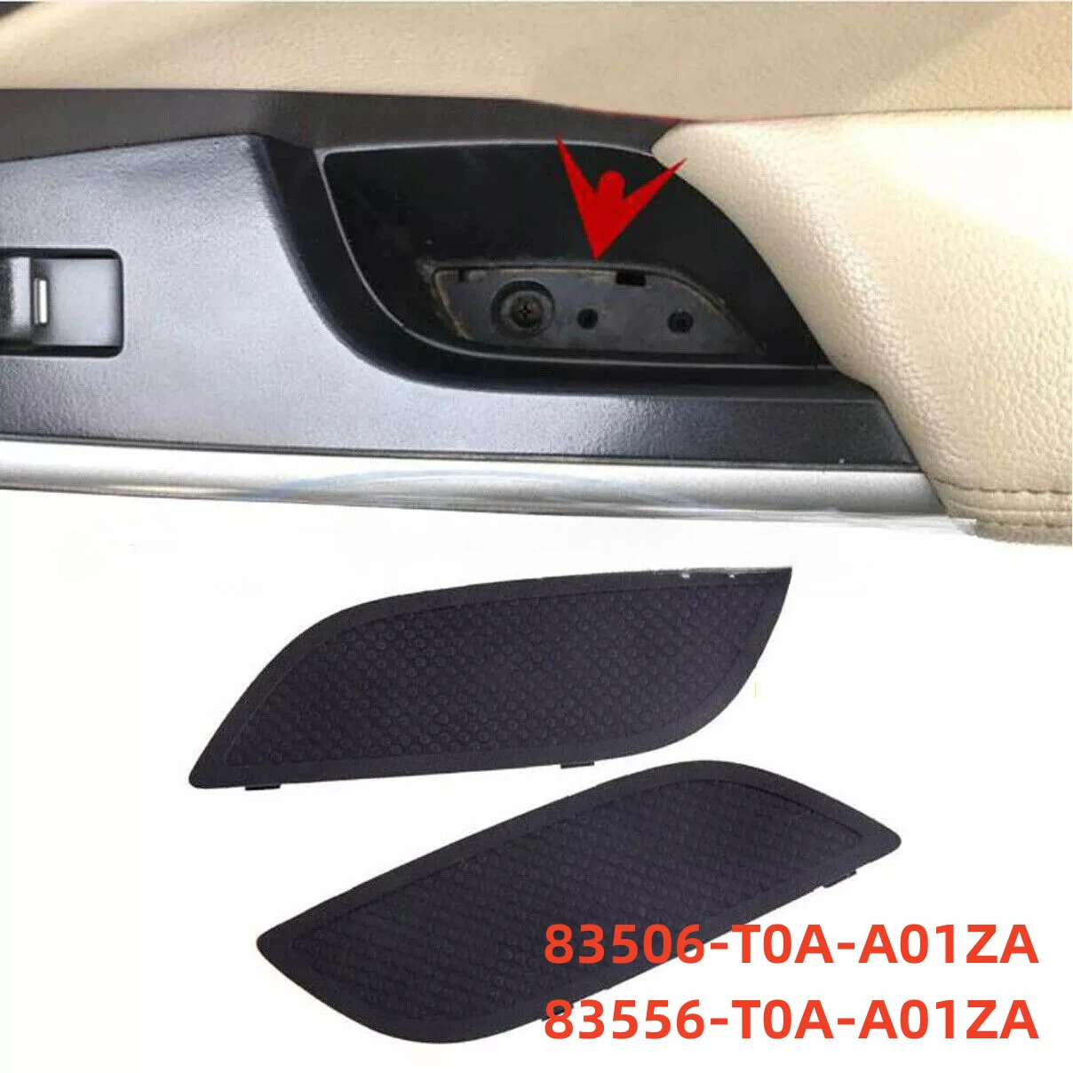 

LH RH 83506-T0A-A01ZA 83556-T0A-A01ZA For Honda CR-V CRV 2012 2013 2014 2015 2016 Car Armrest Door Handle Pull Pocket Cap Cover