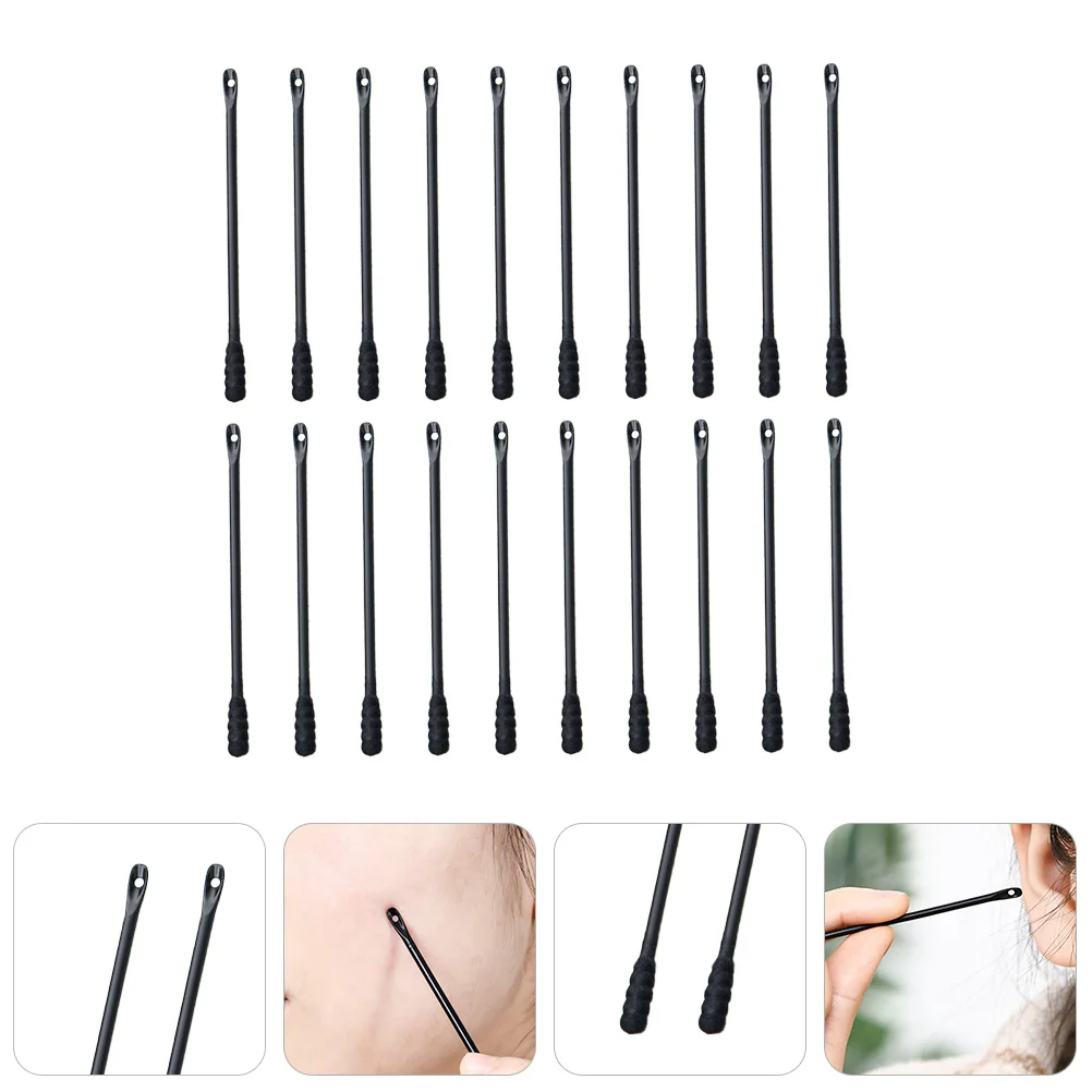 100Pcs Baby Ear Cotton Stick Double-Ended Cleaning Tool Safe Lightweight Disposable Ear Wax Cleaner Cotton Stick