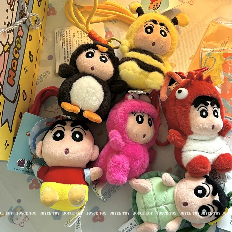 

HQ With Tag Crayon Shin-chan Plushies Cute Stuffed Anime Shin Chan Turn into Waniyama Bee Turtle Doll Backpack Pendant Gifts