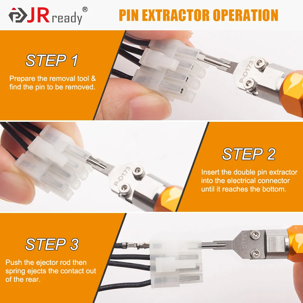 JRready Ejector Rod Pin Extractor,Mini-Fit Jr Extraction Tool for Molex MX3.0 Male/Female&Computer Repairs&Mini-Fit Jr.TM Series