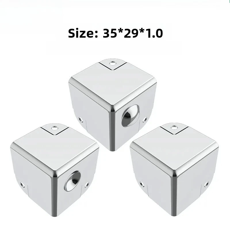 4 Pcs Anti Collision Accessories Three Sided Stainless Steel Aluminum Metal Corner Protector Bracket