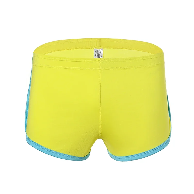 

Sexy Men Short Soft Breathable Ice Silk Split Casual Male Comfortable Panties Cueca Male Casual Comfortable Shorts