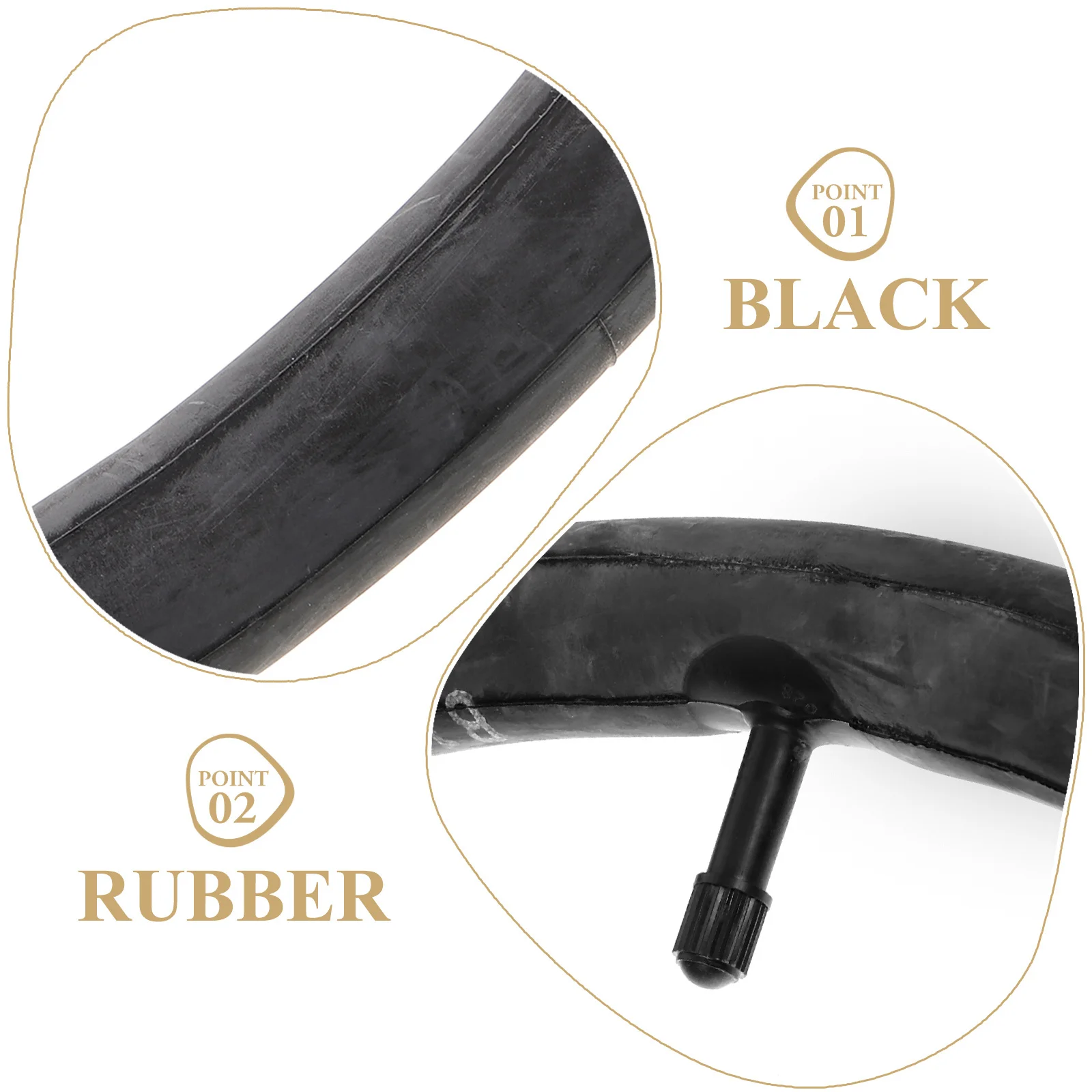 

Professional Bike Inner Tube Wear-Resistant Shockproof Convenient Replacement Cycling Tube Bicycle Tire Practical Interior Tire